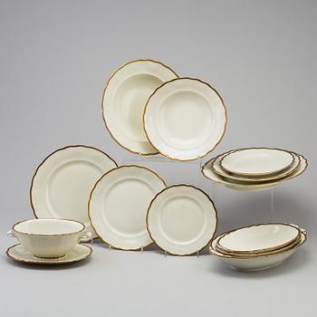 MATSERVIS, 66 delar, Lidköping, 1900-tal.
