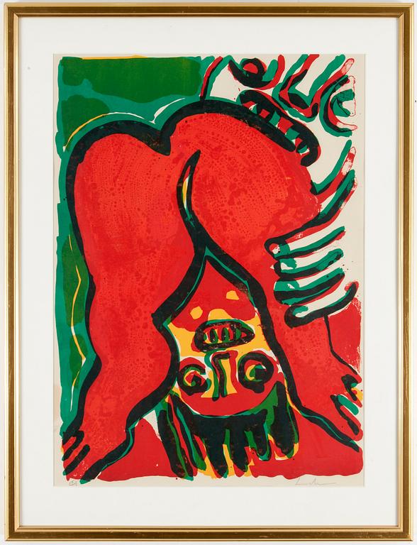 A BENGT LINDSTRÖM litograph in colours, signed, EA.