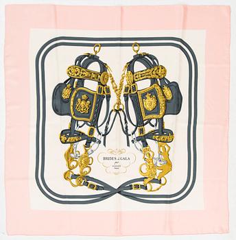Hermès, a 'Brides de Gala' silk scarf.