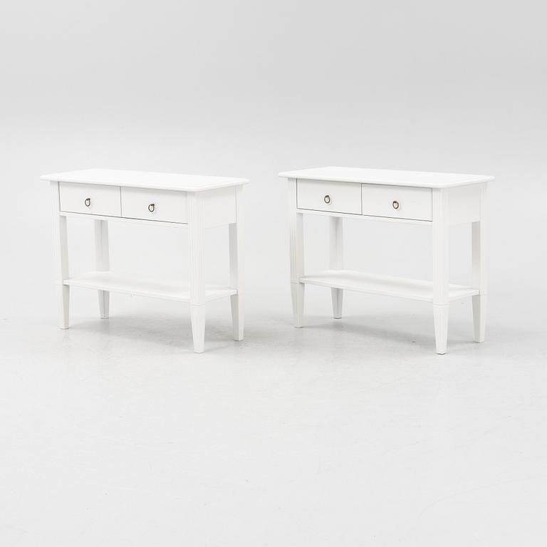 Side tables, a pair, "Stockholm", Englesson.