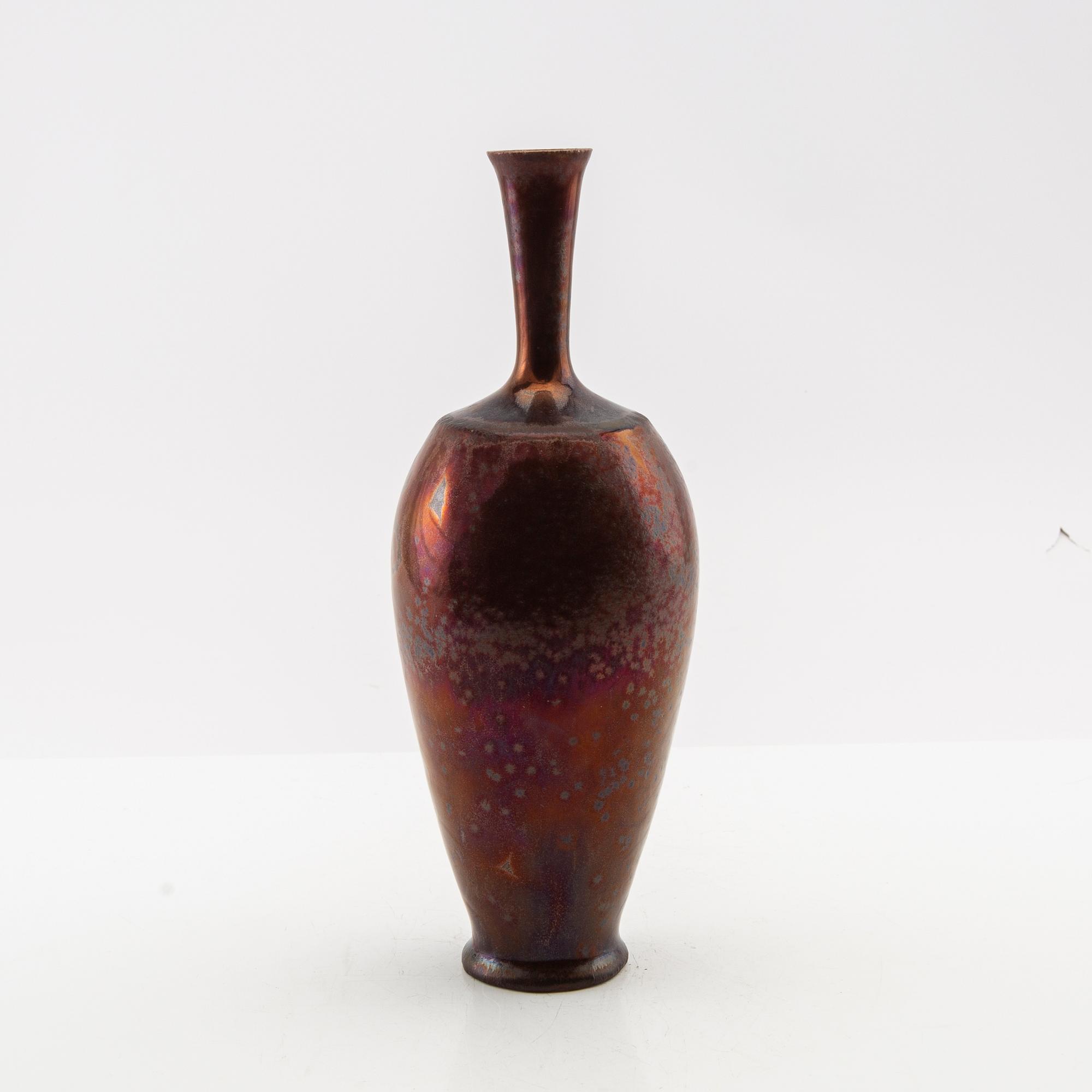 Isak Isaksson, 4 stoneware vases signed, own studio.