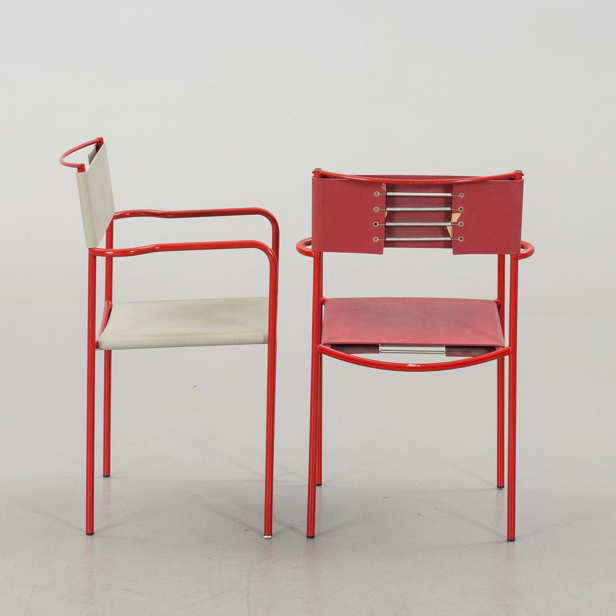 VICO MAGISTRETTI, stolar 2 st för Alias Italien 1900-talets slut.