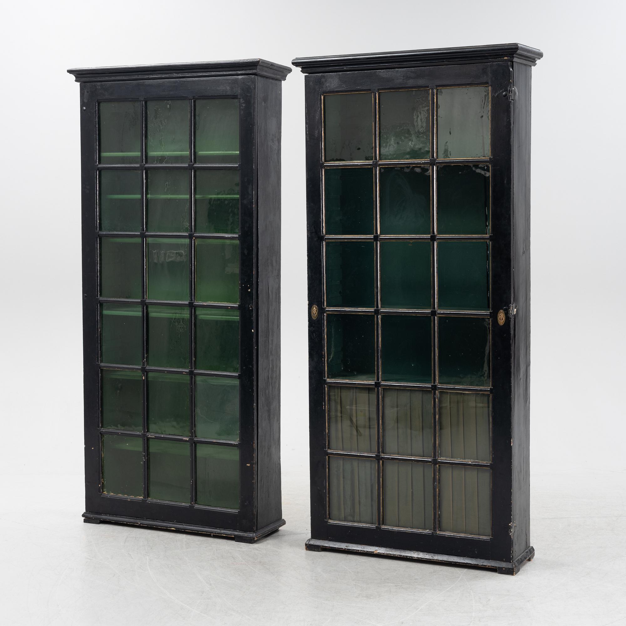 A pair of book cabinets, 18th-19th century.