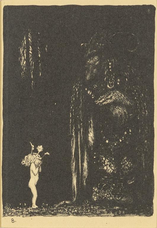 John Bauer,"En sådan eländig liten bleknos, sa Trollet".