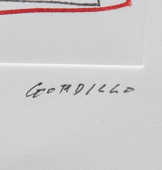 LUIS RODRÍGUEZ GORDILLO, etsning, signerad och numrerad 71/100.