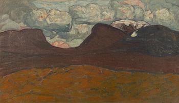 Helmer Osslund, Clouds over Lapporten.