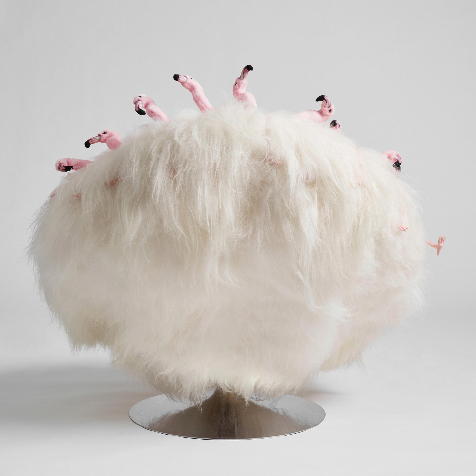 Alexis Verstraeten & Pauline Montironi, "Miss Flamingo" fåtölj, AP Collection, ed. AP1, Belgien 2017.