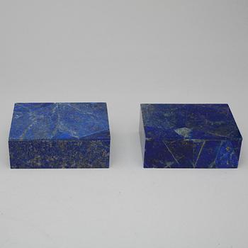 PARTI LAPIS LAZULI, 8 delar, Lapis lazuli, 1900-tal.
