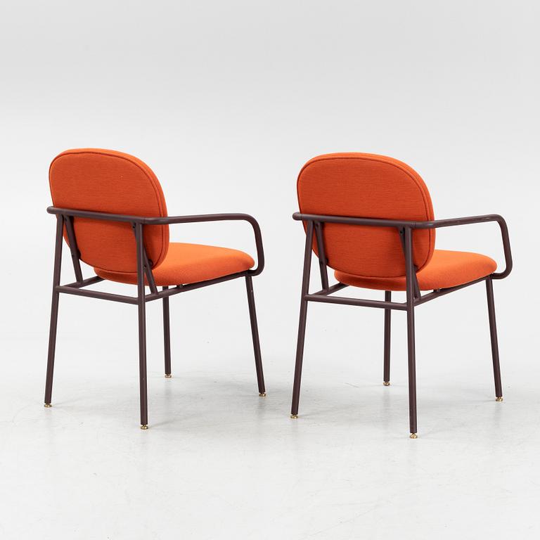 Mathieu Gustafsson, a pair of prototype armchairs, Ói, 2019.
