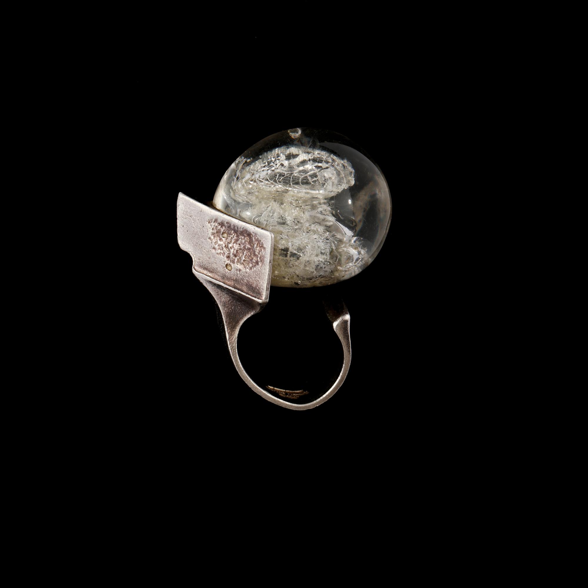 RING, sterlingsilver, "Man in The Cosmos", Björn Weckström, Lapponia, 1974. Vikt 21 g.