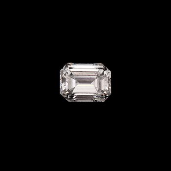 Lös smaragdslipad diamant, ca 0.64 ct.