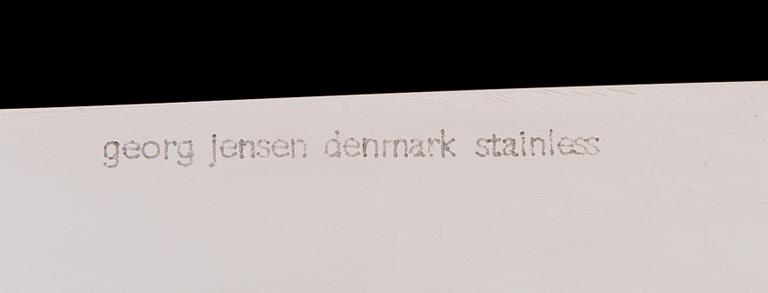A Danish sterling silver cake server for Georg Jensen, 'Konge/Acorn', Swedish control marks. Steel blade.