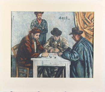 Jacques Villon · VILLON, JACUES. Färgakvatint efter Cezanne. 