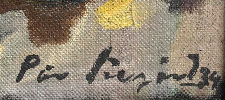 PÄR SIEGÅRD, olja, duk på pannå, sign.