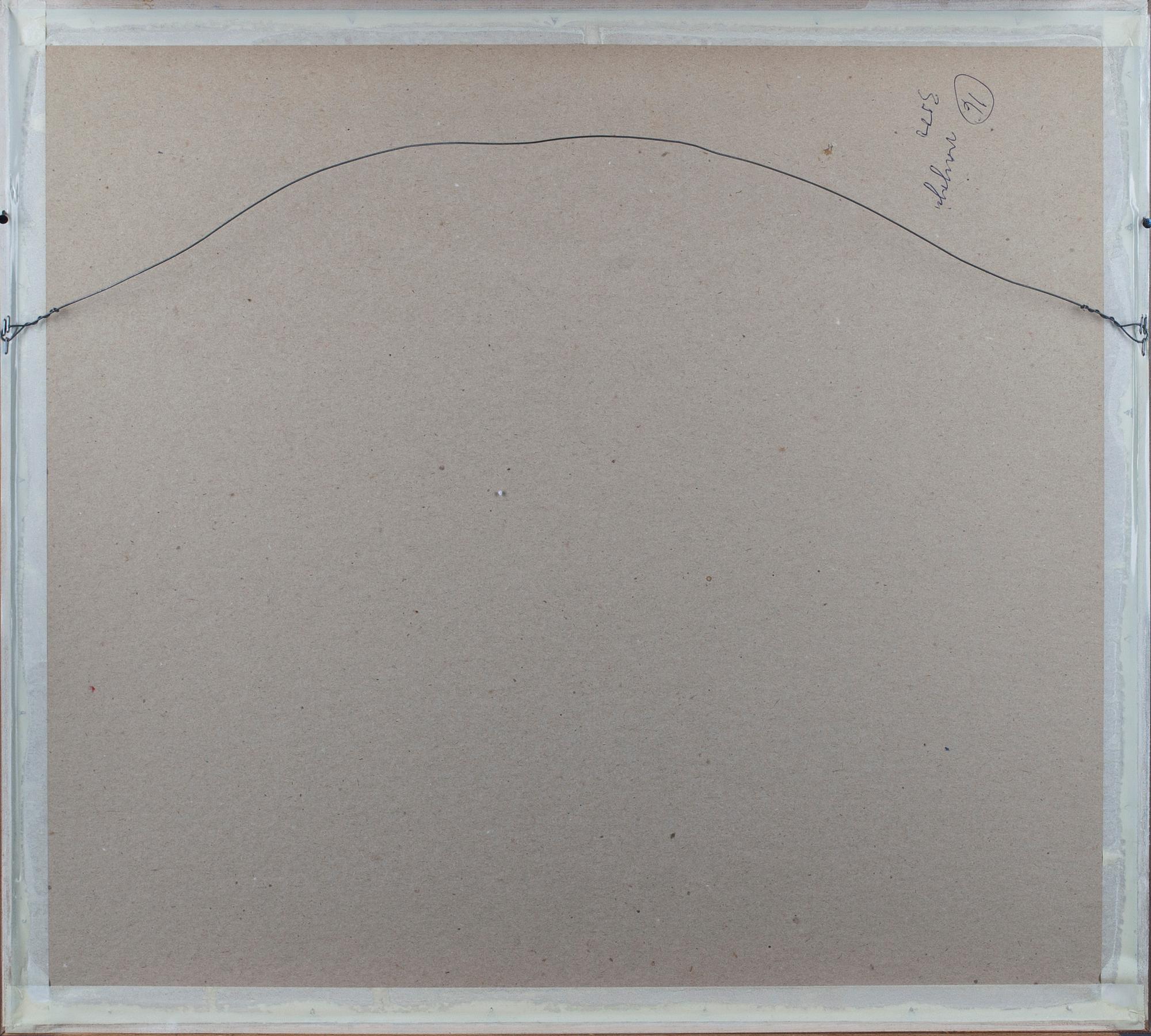 CARL WARGH, akvarell med blyerts. Signerad och daterad -90.