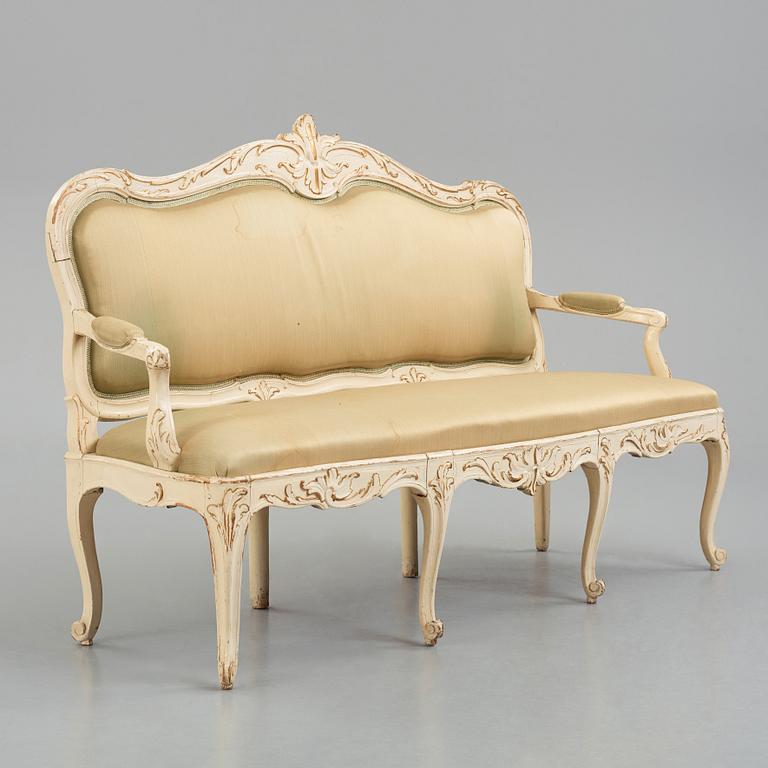 A Swedish Rococo 18th century sofa.