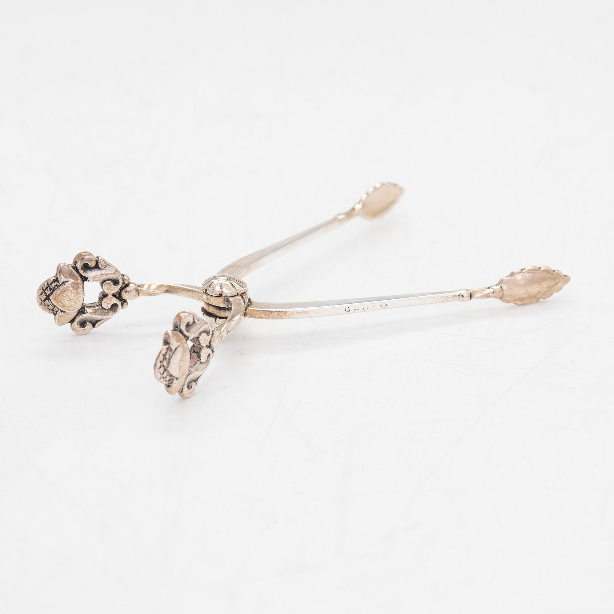 Johan Rodhe, bestickuppsättning, 48 delar, sterlingsilver, "Dronning/Acanthus", Georg Jensen, Danmark, efter 1945.