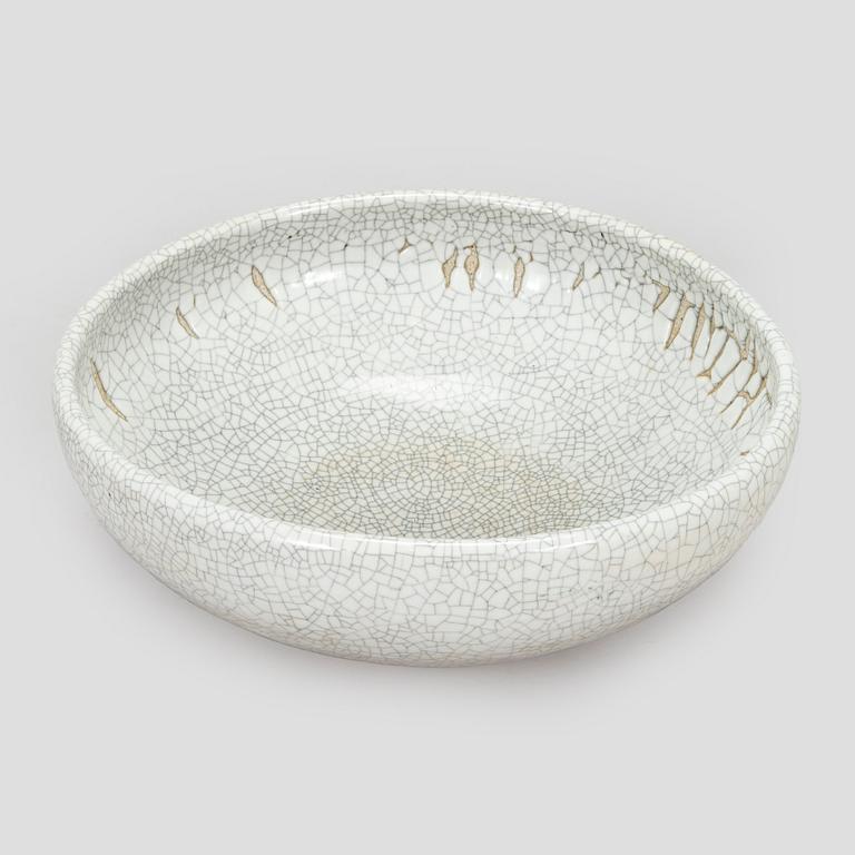 Friedl Holzer-Kjellberg, A stoneware floor bowl, signed ARABIA -F.H.Kj.- 50.