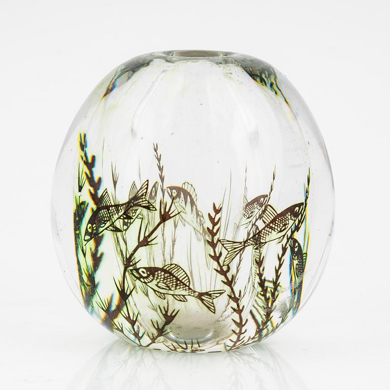 Edward Hald, vas, "fiskgraal", Orrefors.