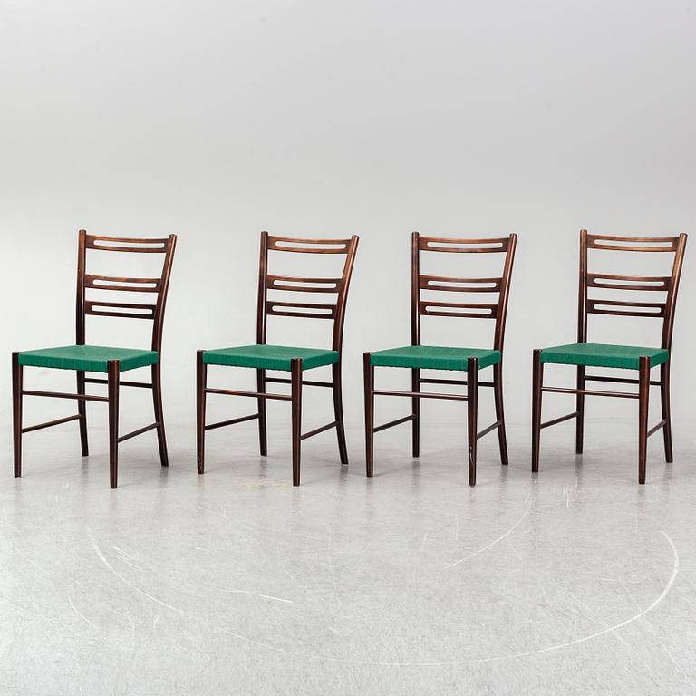 Four 1930s/1940s chairs by Gemla, Sweden.