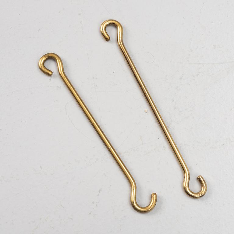 Erik Höglund, a brass ceiling lamp, Eriksmåla, Sweden, 1960's. Provenance Sven Lundh.