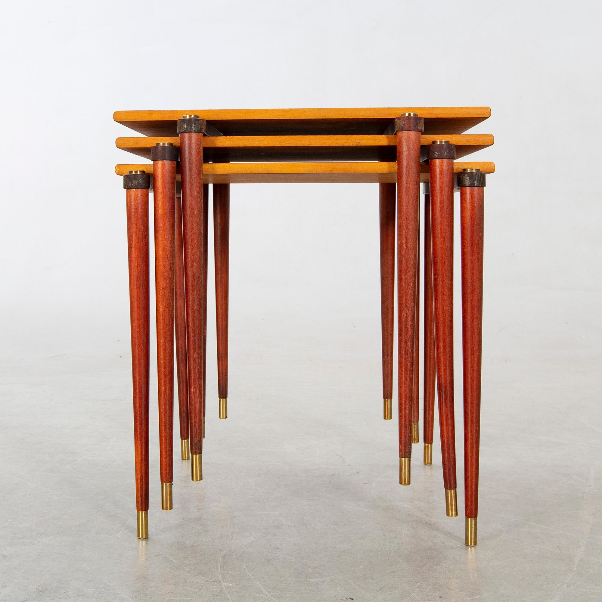 Satsbord, 3 delar, 1950-tal.