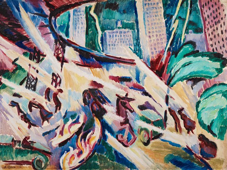 Agnes Cleve, "Brand i New York".