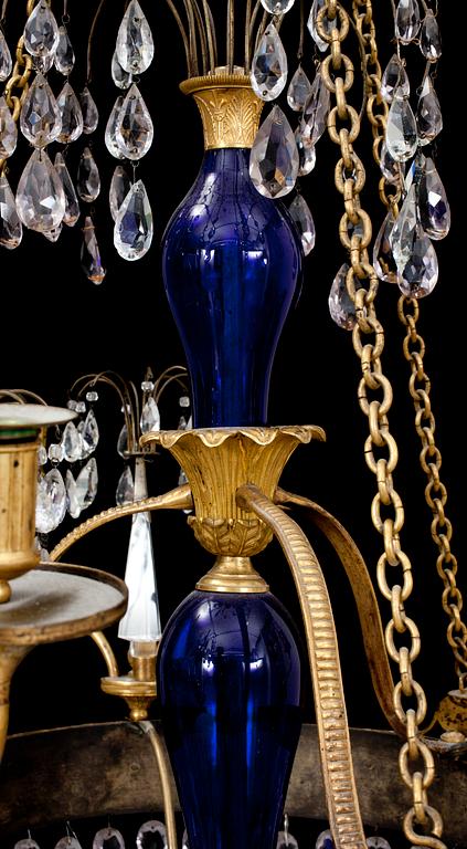 A Russian 18th/19th century six-light chandelier.
