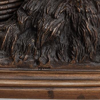 ISIDORE BONHEUR, a bronze sculpture.