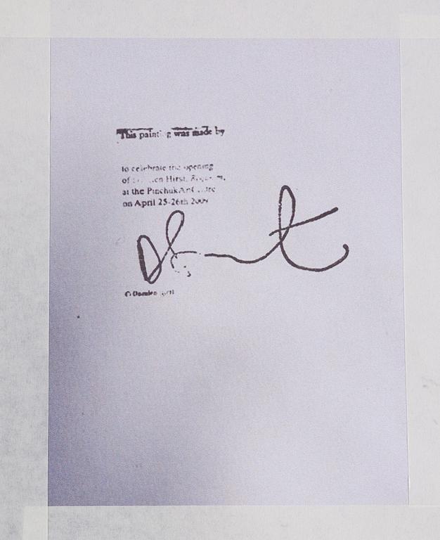 Damien Hirst, "Untitled (Heart Spin Painting)".