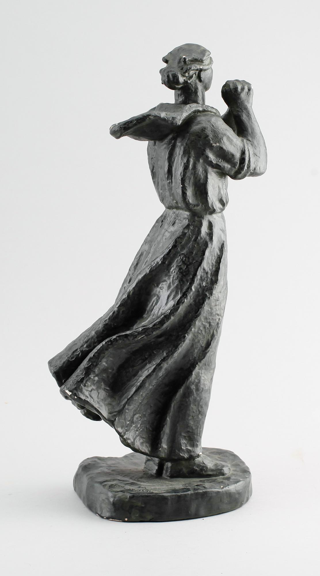 IVAR JOHNSSON, skulptur, gips, signerad.