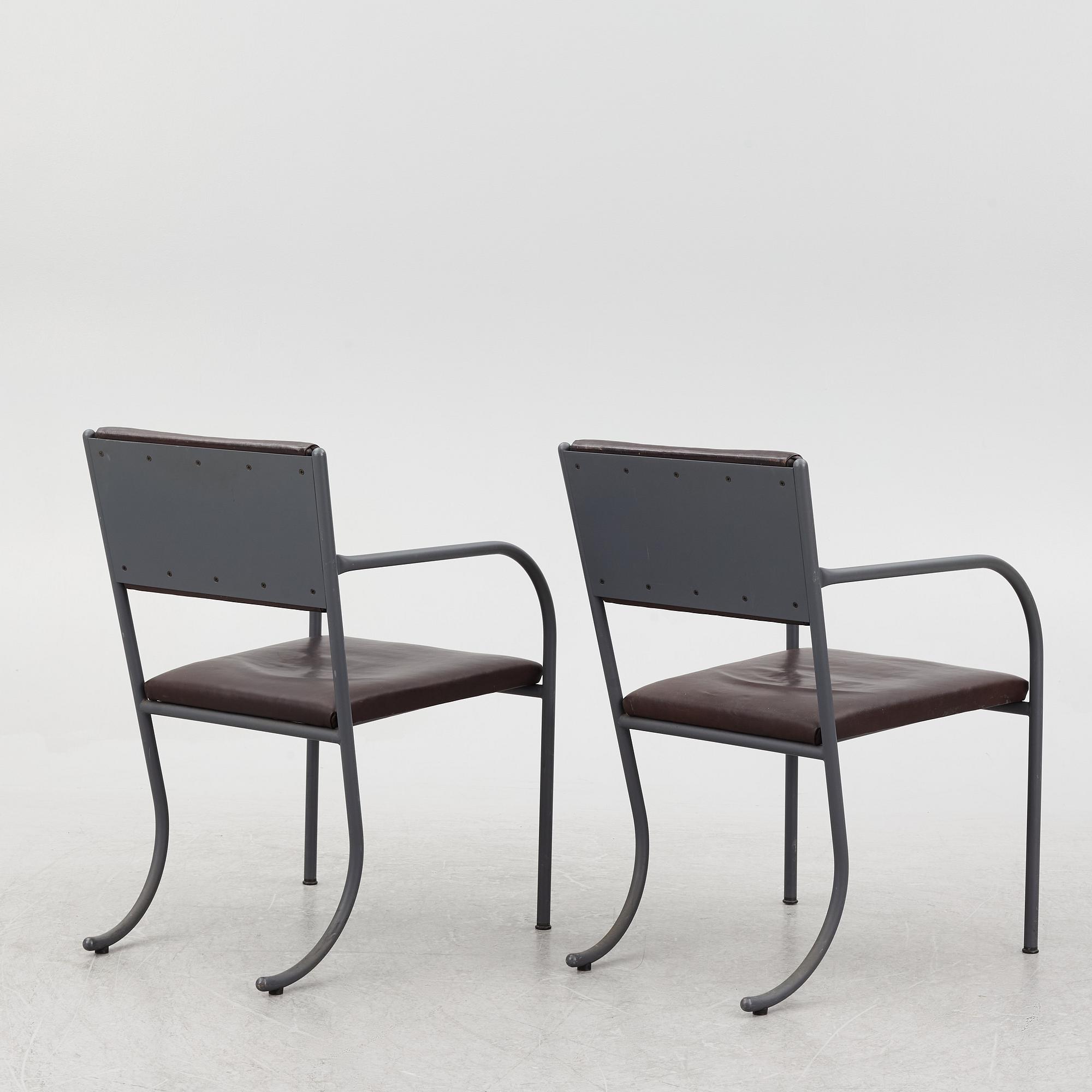 Jonas Bohlin, a pair of 'Skeppsholmen' armchairs, Jonas Bohlin Design AB.