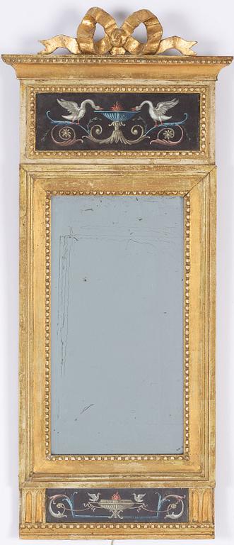 Spegel, omkring 1800, Sengustaviansk.
