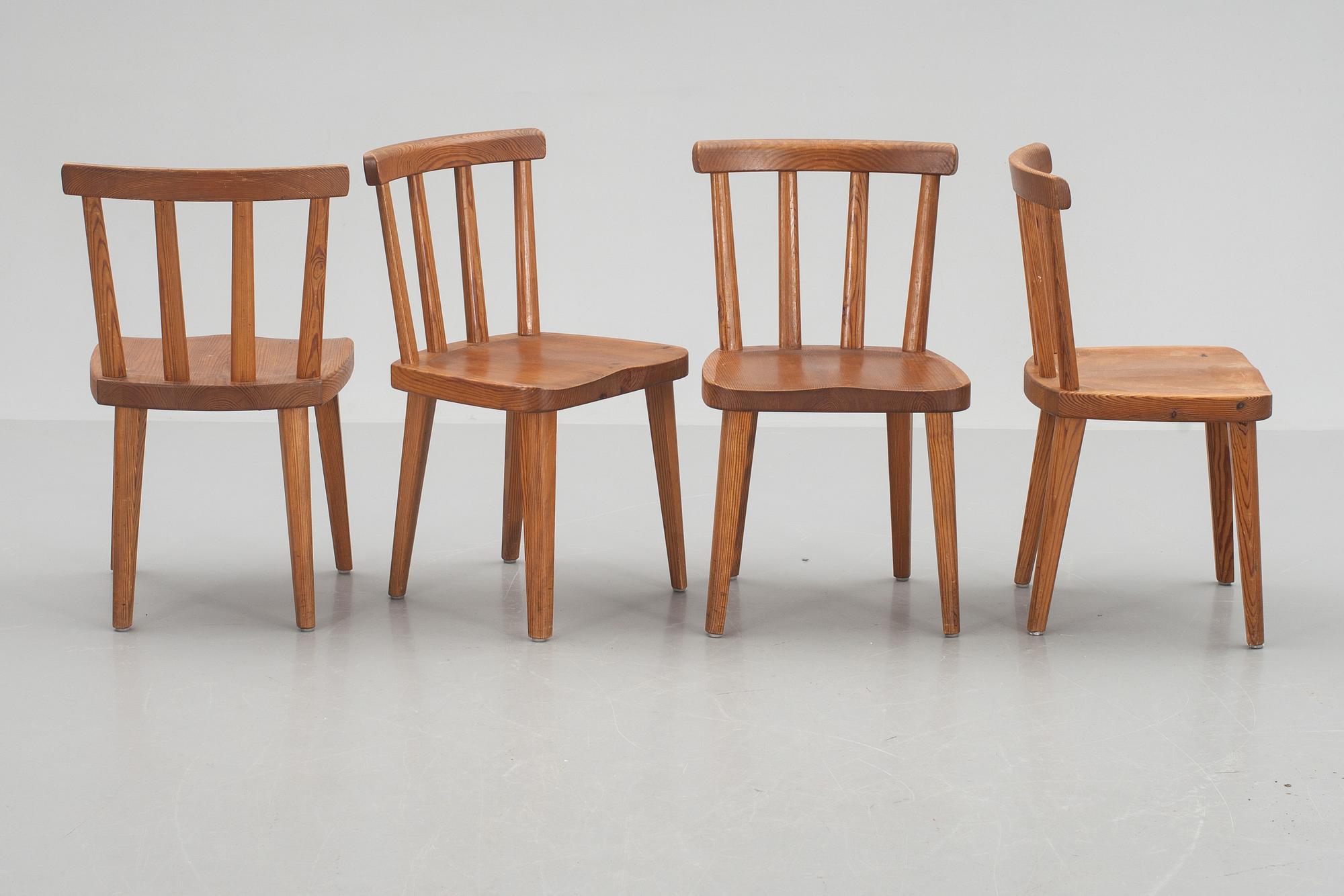 STOLAR, 4 st, "Utö", Axel Einar Hjorth, Nordiska Kompaniet, 1930-tal.