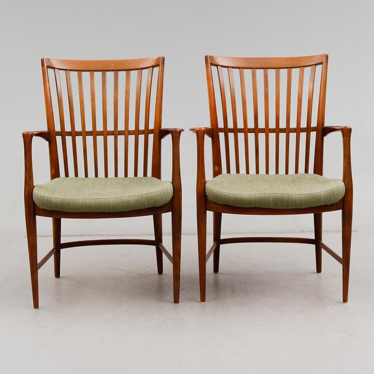 KARMSTOLAR, 1 par, Svenska Möbelfabriken, Bodafors, 1900-talets mitt.