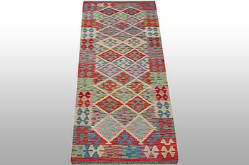 A runner carpet, Kilim, ca 286 x 84 cm.