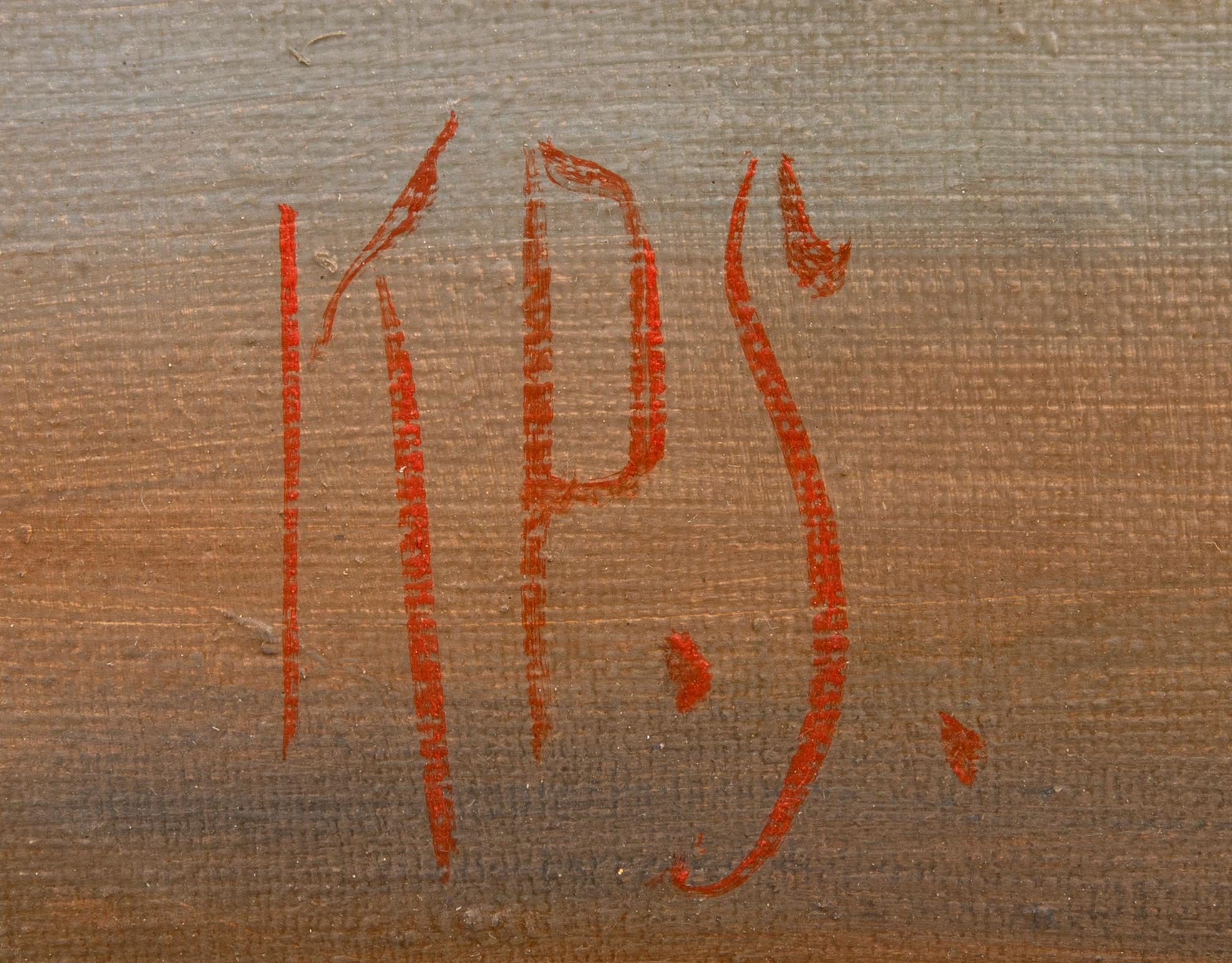 Unknown artist 20th century, oil on canvas signed.