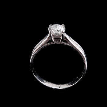 RING, briljantslipad diamant ca 0.70 ct H/p2.