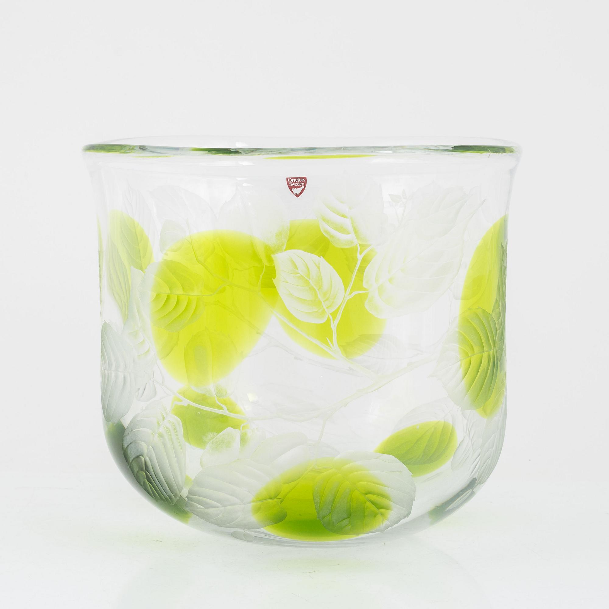 Olle Alberius, skål, Orrefors Gallery, 1987.