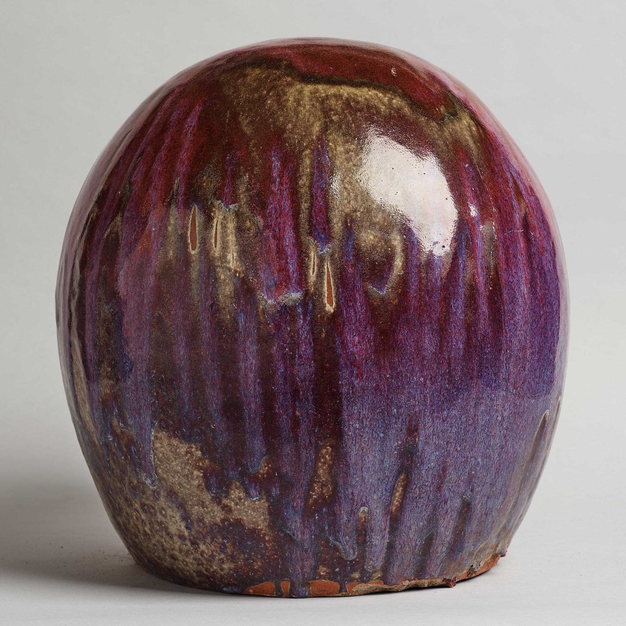 ULLA & GUSTAV KRAITZ, a stoneware "Sphere" sculpture, Fogdarp, Förslöv, Sweden.