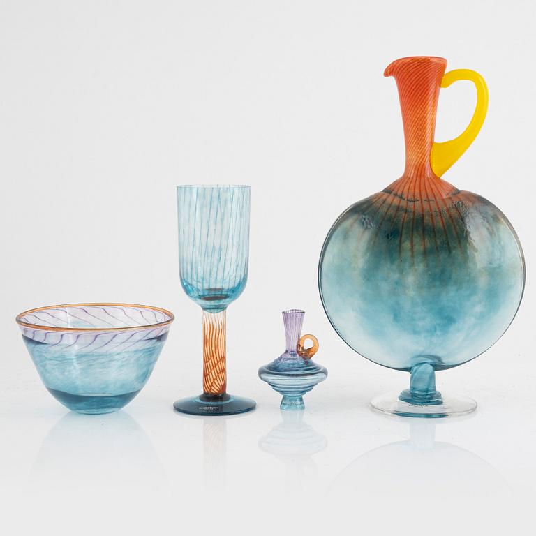 Kjell Engman, 13 pieces, glass, Kosta Boda.