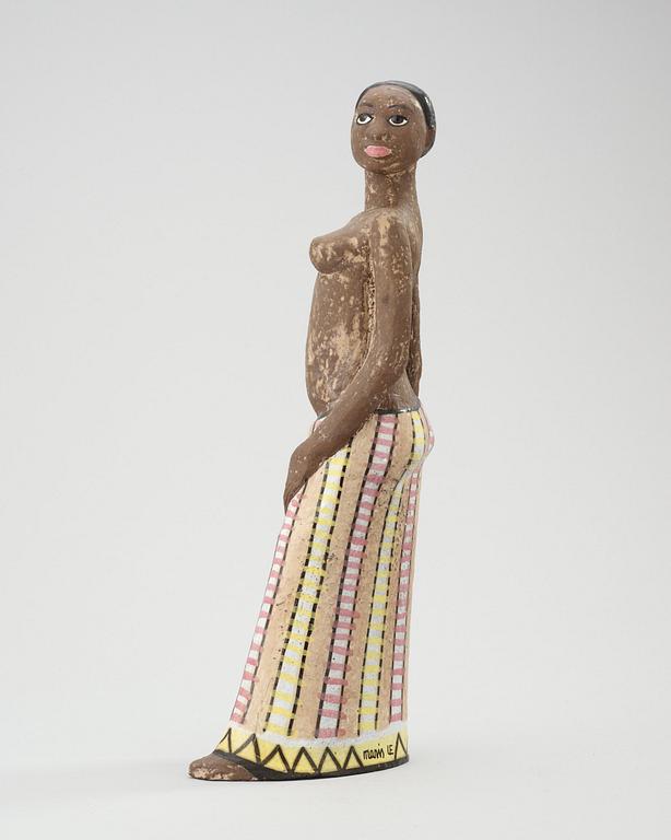 MARI SIMMULSON, skulptur, "Inongo", Upsala-Ekeby, 1950-60-tal.