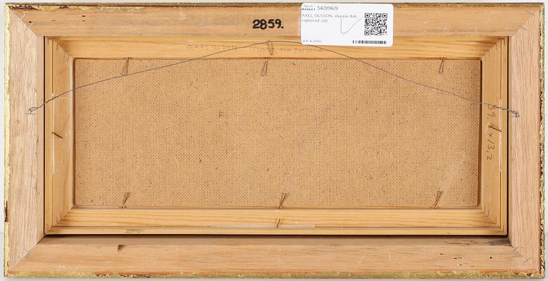 AXEL OLSON, olja på duk, signerad.