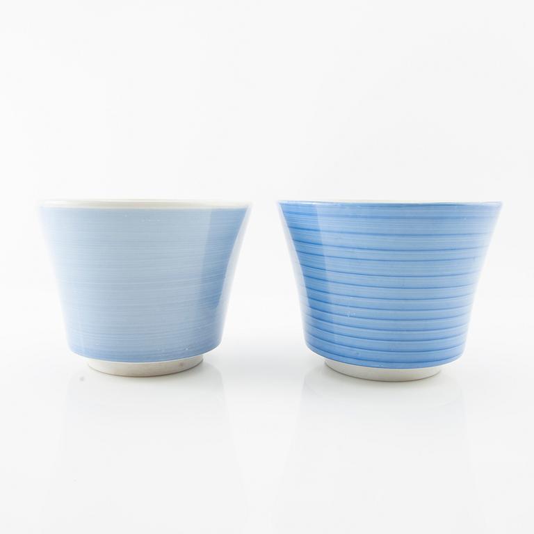 Stig Lindberg, ytterfoder 12 st "Colores" Gustavsberg flintgods.