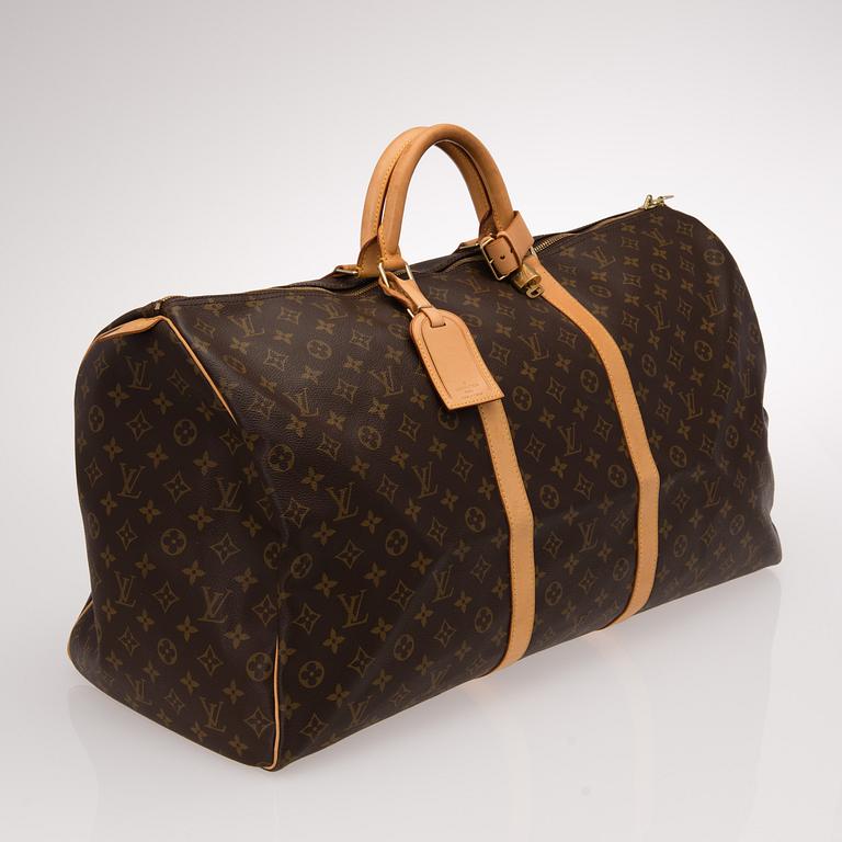 MONOGRAM CANVAS KEEPALL 60 BAG.