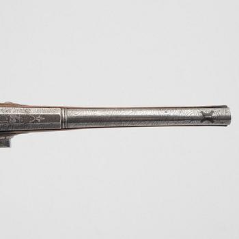 Flintlåspistoler, ett par, Joakim Rosenberg, Stralsund, 1700-talets första hälft.