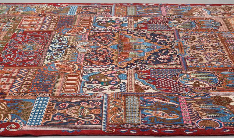 A carpet, Kashmar, ca 380 x 295 cm.
