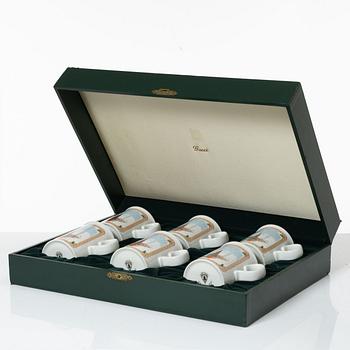 Gucci, A set of six vintage christmas mugs.