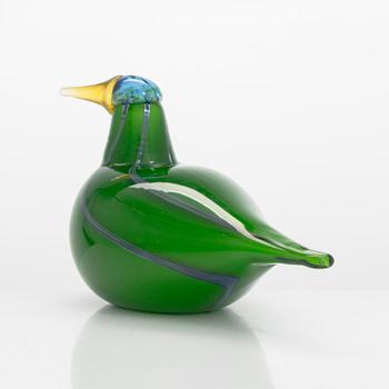 Oiva Toikka, glasfågel, signerad O. Toikka Nuutajärvi.