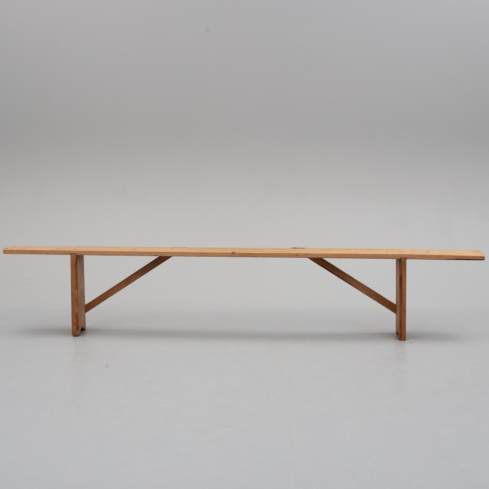 A pair of benches, ca 1900.